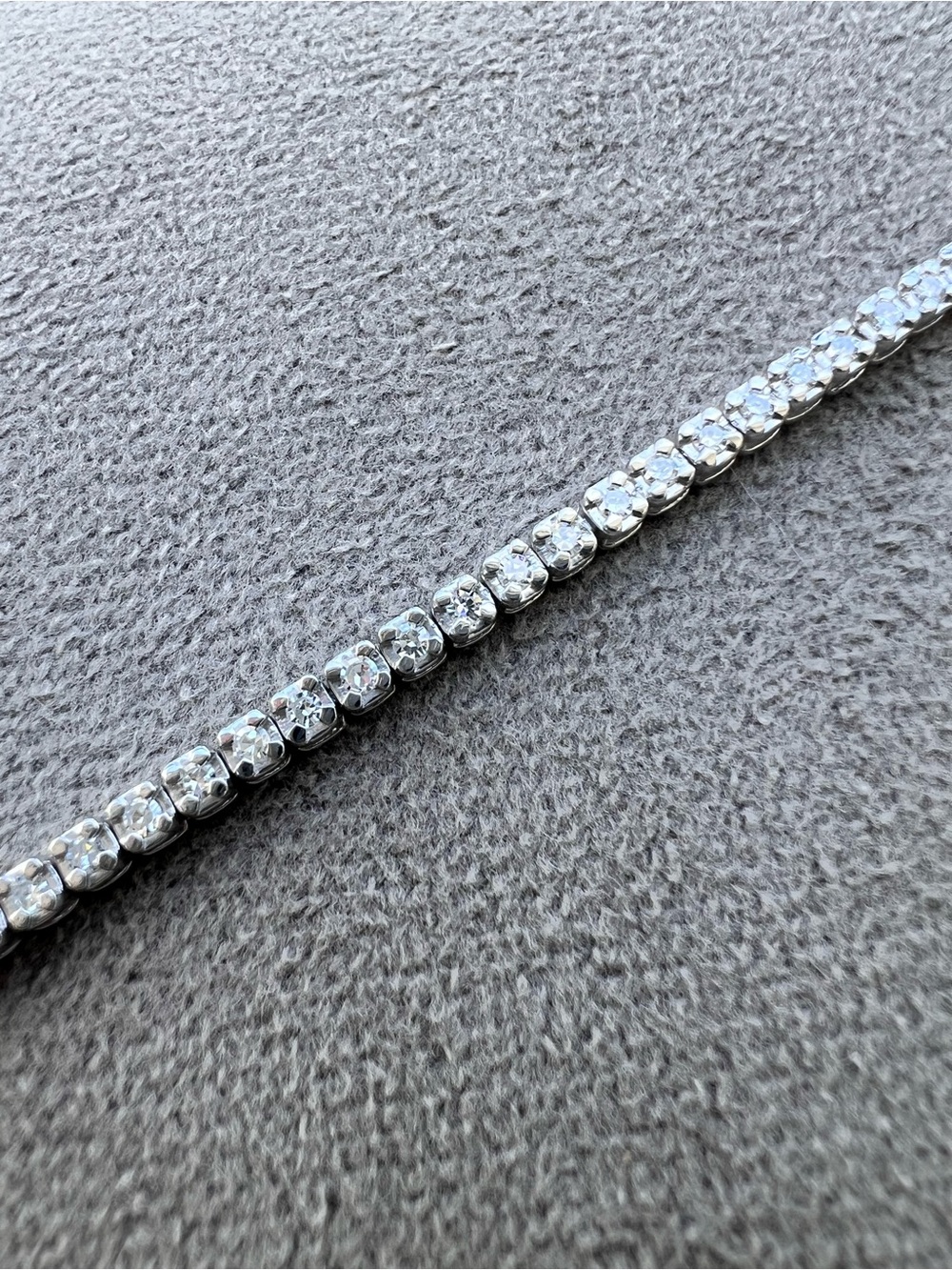 Sterling Silver Lab Grown Diamond Tennis Bracelet